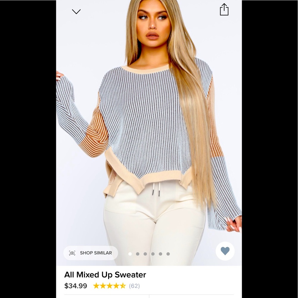 Fashionnova All Mixed Up Sweatshirt